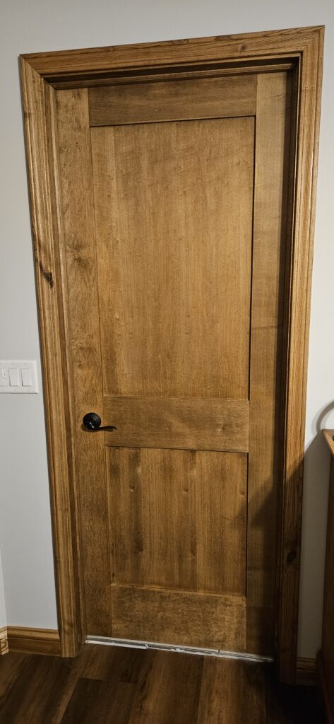 Handcrafted door and trim